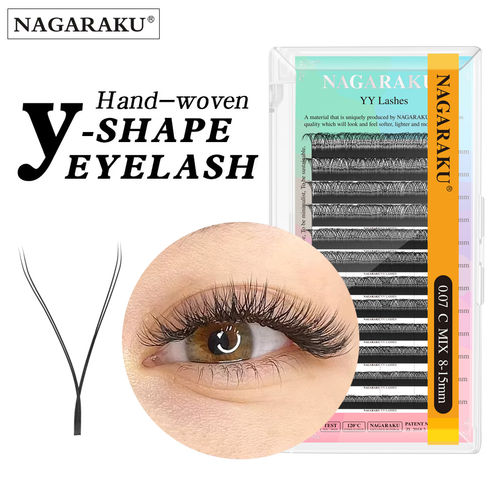 Eyelash Extension Yy - NAGARAKU YY Shape Handgewebte Premium-Wimpernverlängerung