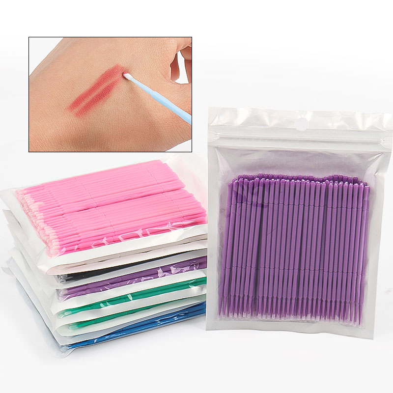 Eyelash Extension Double Lash - 100 Teile/beutel Bambus Wimpern Verlängerung Reinigung