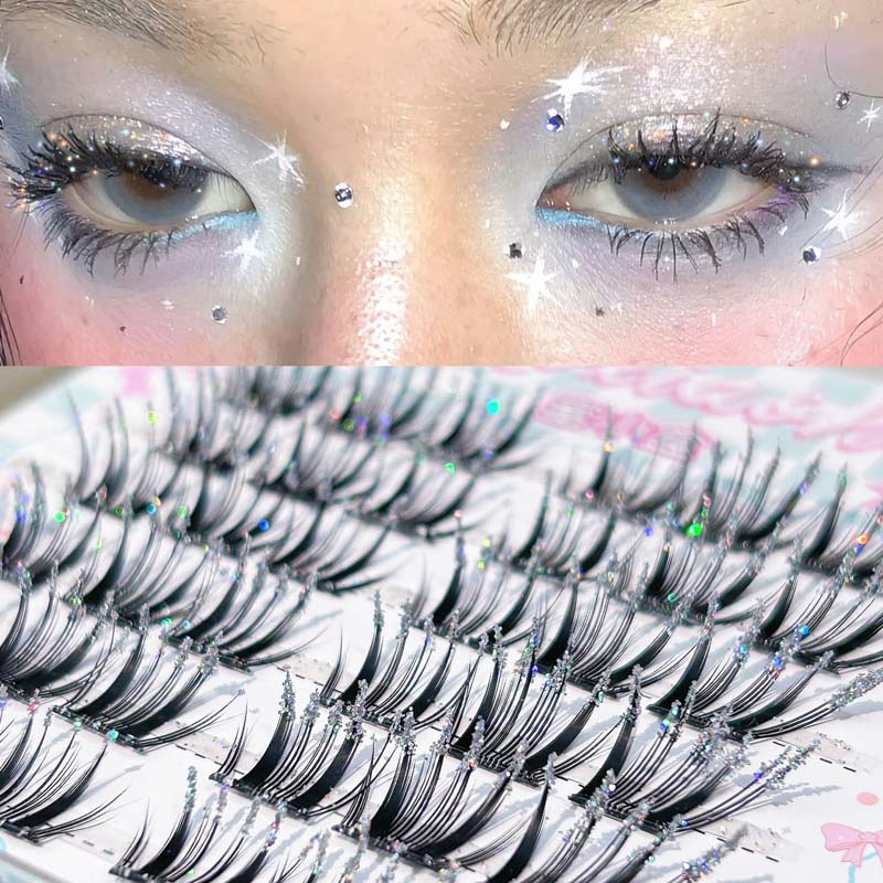 Eyelash Extension Korean Style - Mixiaohe Koreanischer Stil Selbstklebende Diamant-Wimpern Sternendesign