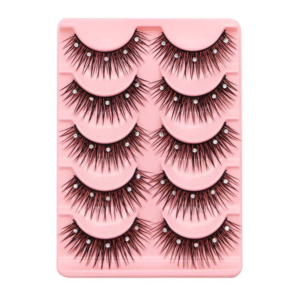 Eyelash Extension For Big Eyes - Make-up-Tool Glänzende Strass-Wimpern Langanhaltende Pailletten-Wimpern Wimpernverlängerung