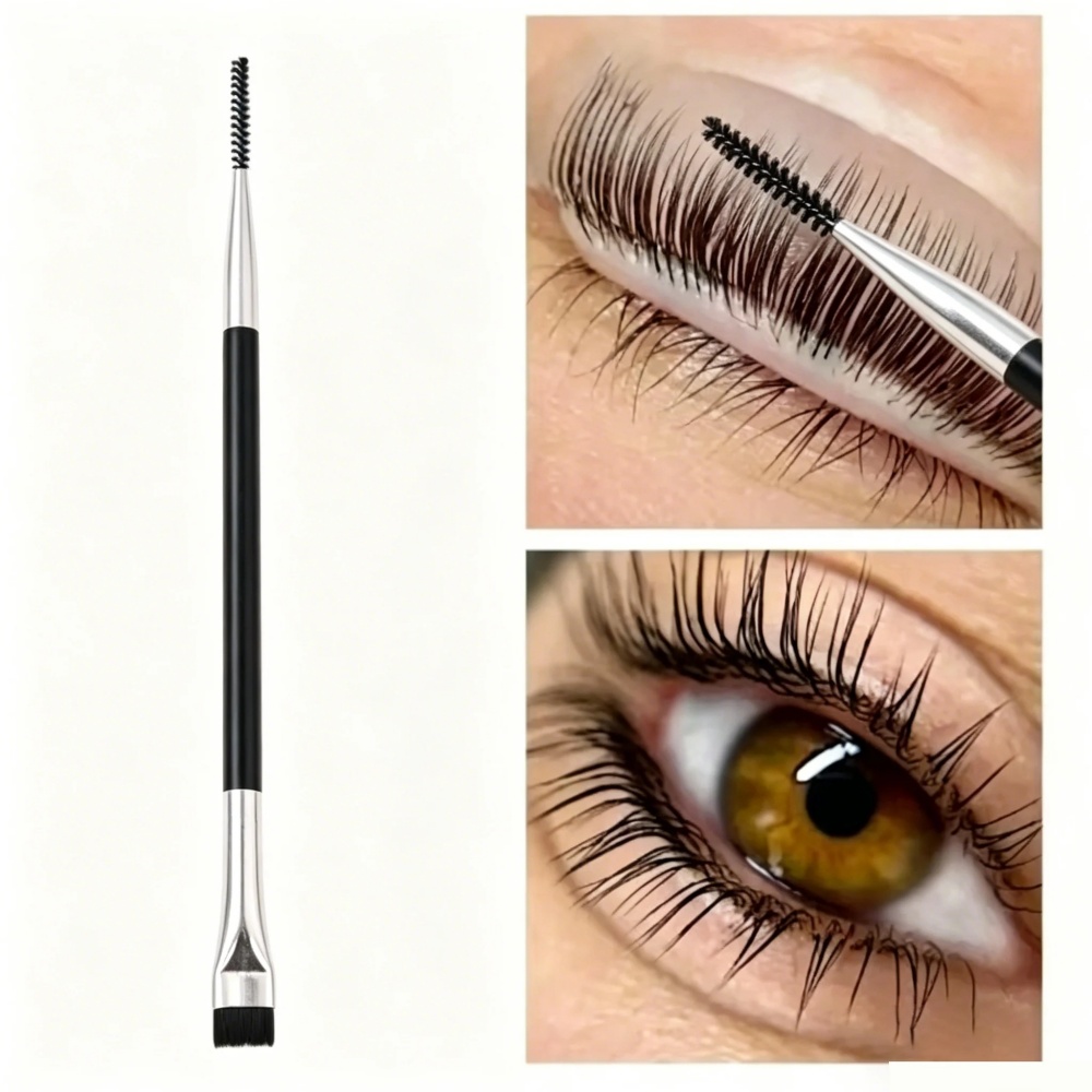 Eyelash Extension Double Lash - Doppelköpfige Wimpernlifting-Bürste, tragbares Laminierwerkzeug zur Trennung