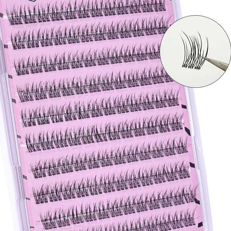 Sensitive Lash Glue - Flauschige Selbstklebende Falsche Wimpern mit Fischschwanz-Design