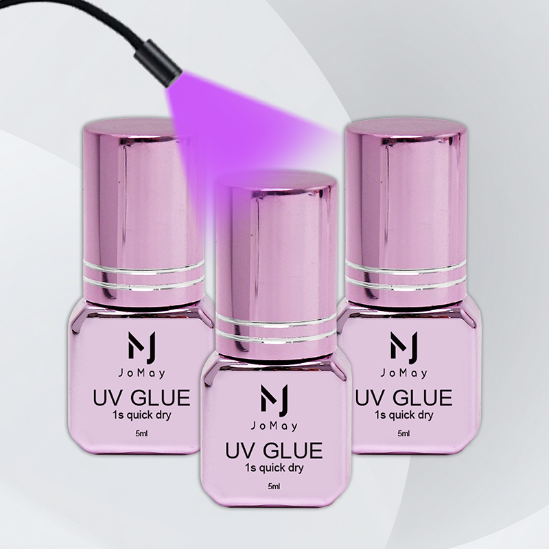 Sensitive Lash Glue - JOMAY 3 Flaschen Schnelltrocknender UV-Wimpernverlängerungskleber Superkleber