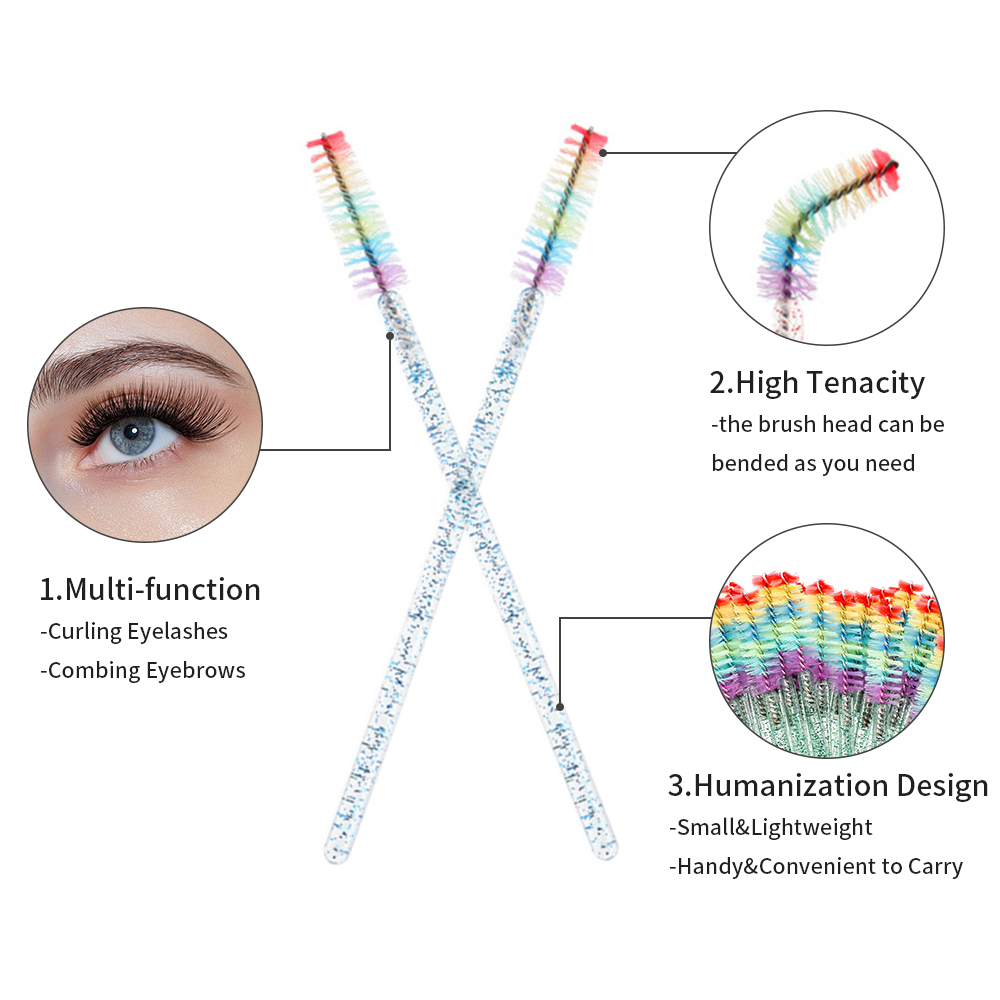 50 Stück Regenbogen-Kristall W – Eyelash Extension Double Lash Bewertung und Preis