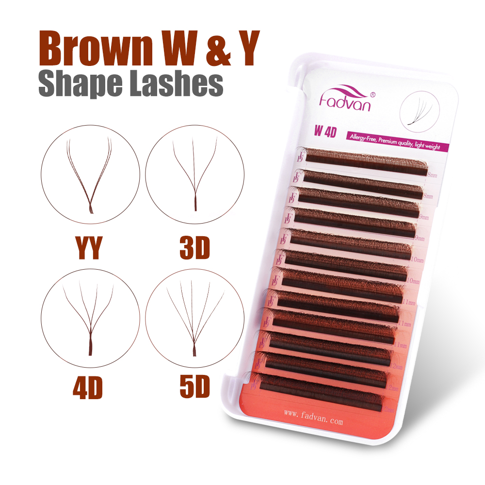 FADVAN Braune 4D/3D/5D Wimpern – Eyelash Extension Yy Bewertung und Preis